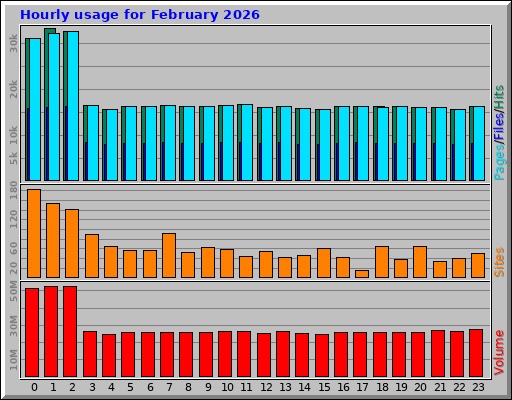Hourly usage for February 2026 Hourly usage for February 2026