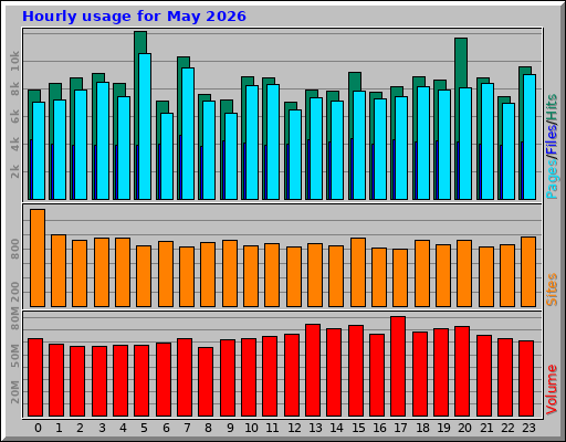Hourly usage for May 2026 Hourly usage for May 2026