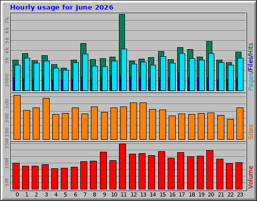 Hourly usage for June 2026 Hourly usage for June 2026